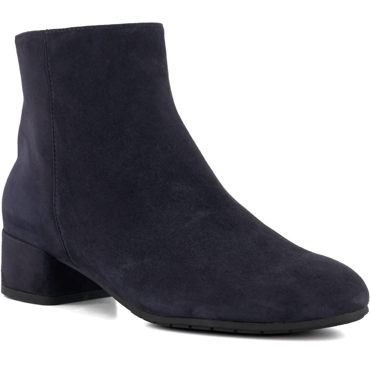 Navy ankle sale boots low heel